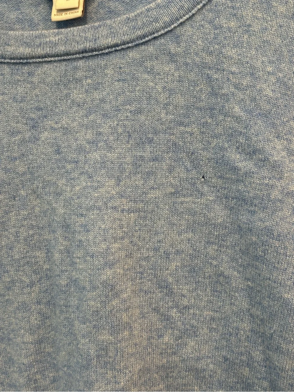 J.Crew 100% Cashmere Blue Sweater M Quiet Luxury Soft Girl Coastal Grandma